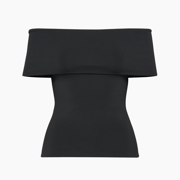 Aritzia Contour Off-Shoulder Sleeveless Hip Top – Black (XS) - Picture 1 of 10